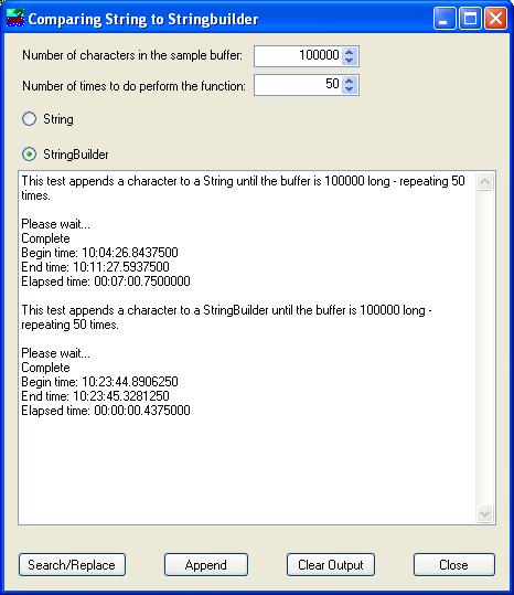 Benchmarking String vs StringBuilder